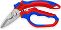 KNIPEX Stainless Steel Angled Electricians' Shears, 6-1/4 in - Precise