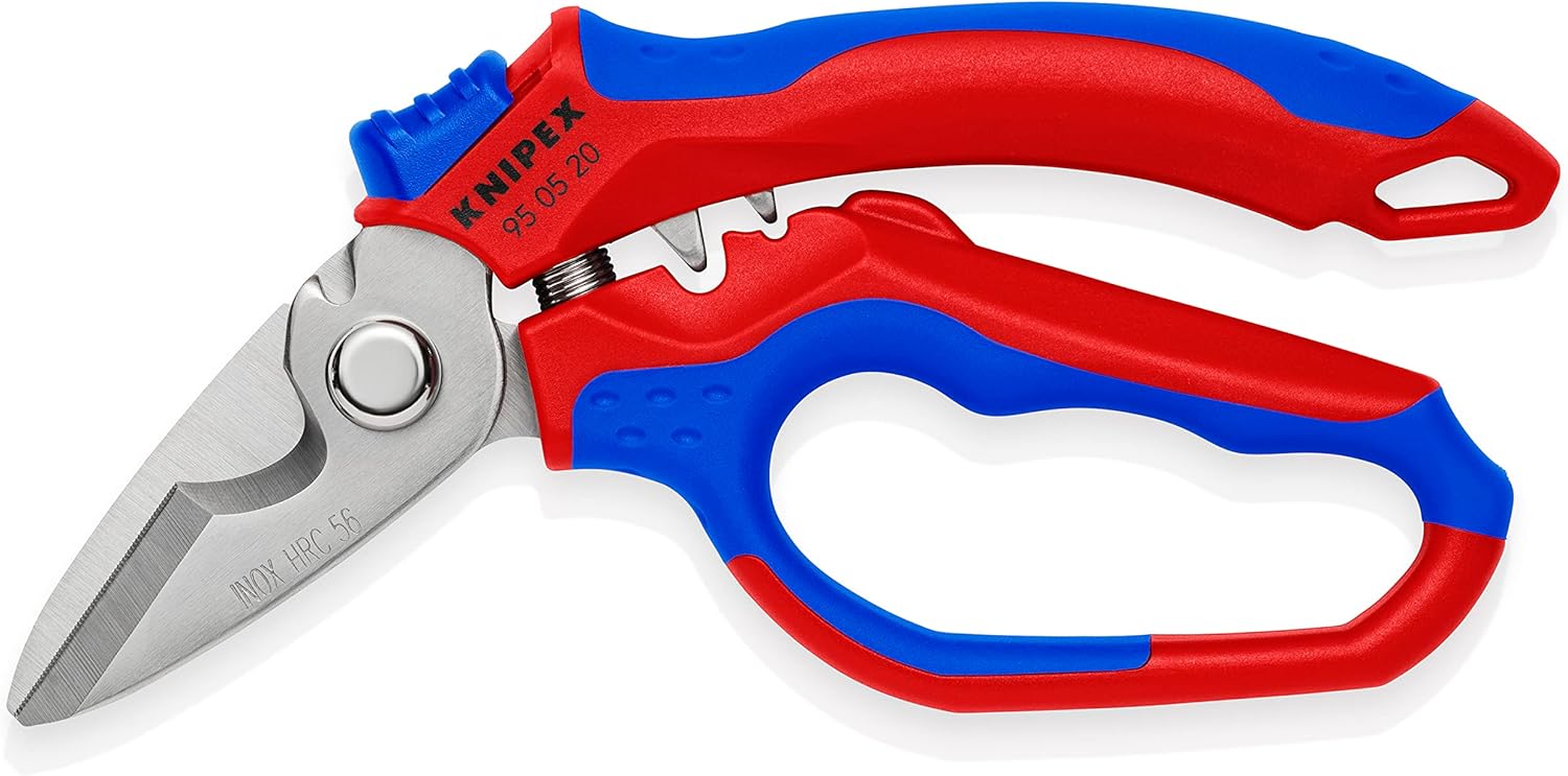 KNIPEX Tools Stainless Steel Angled Electricians' Shears 6-1/4 in