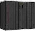 KINYING Outdoor Horizontal Storage Shed 37 Cu.ft - Lockable