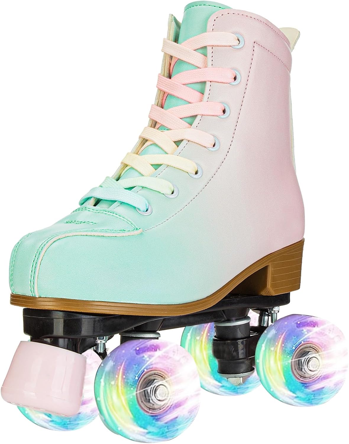Roller Skates for Girls with Flash Wheels - Cozy Gradient Design