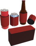 PartyPrints 25 Pack Red Blank Slap Wrap Neoprene Can Cooler Sleeves