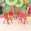 Plastic Stackable School Chair 4 Pack - Safe Preschool Seating