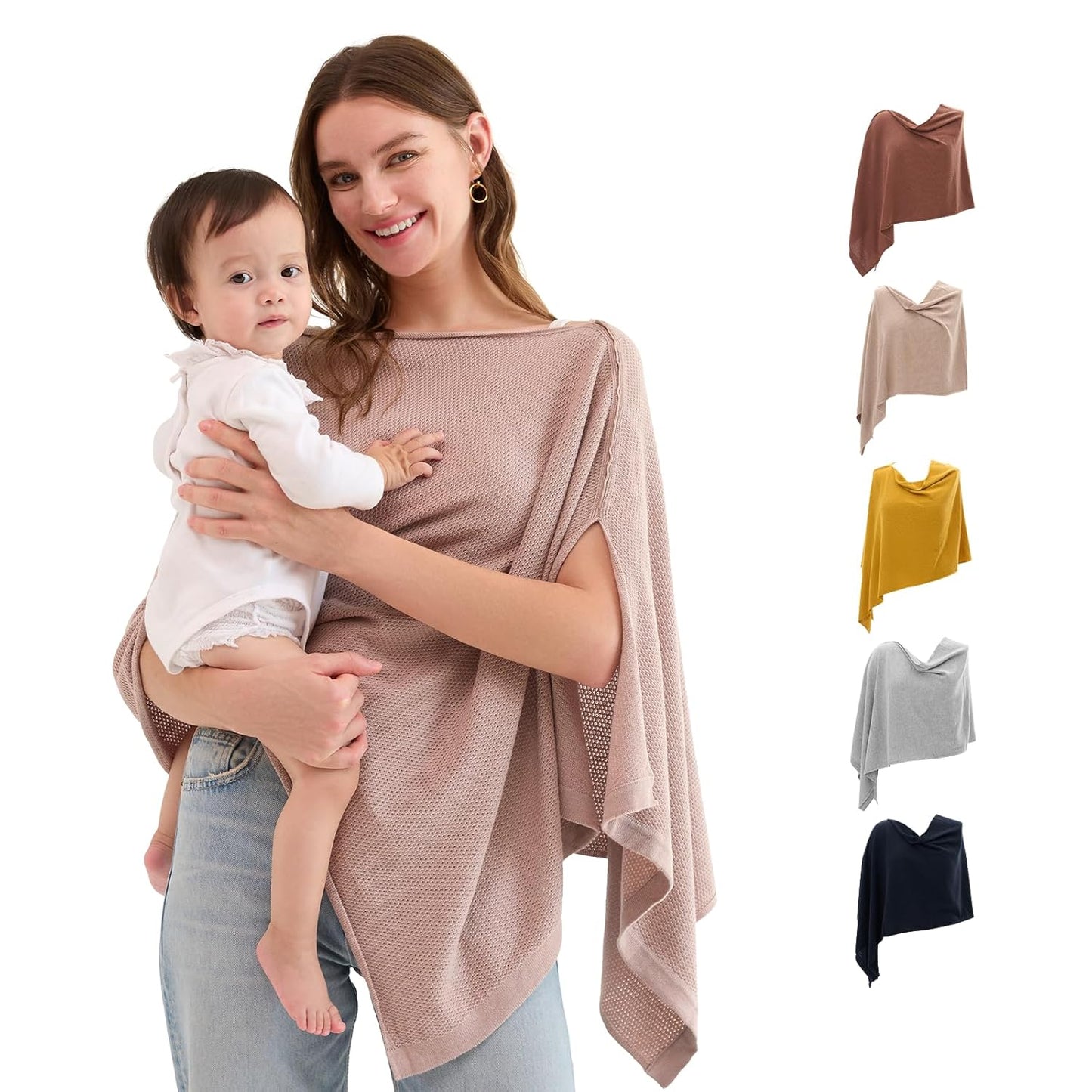 Momcozy Nursing Cover for Breastfeeding - Soft Privacy Poncho