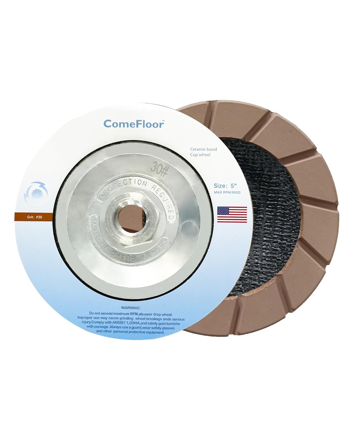 Concrete Grinding Wheel 5 in Ceramic Diamond Cup Wheel for Floors