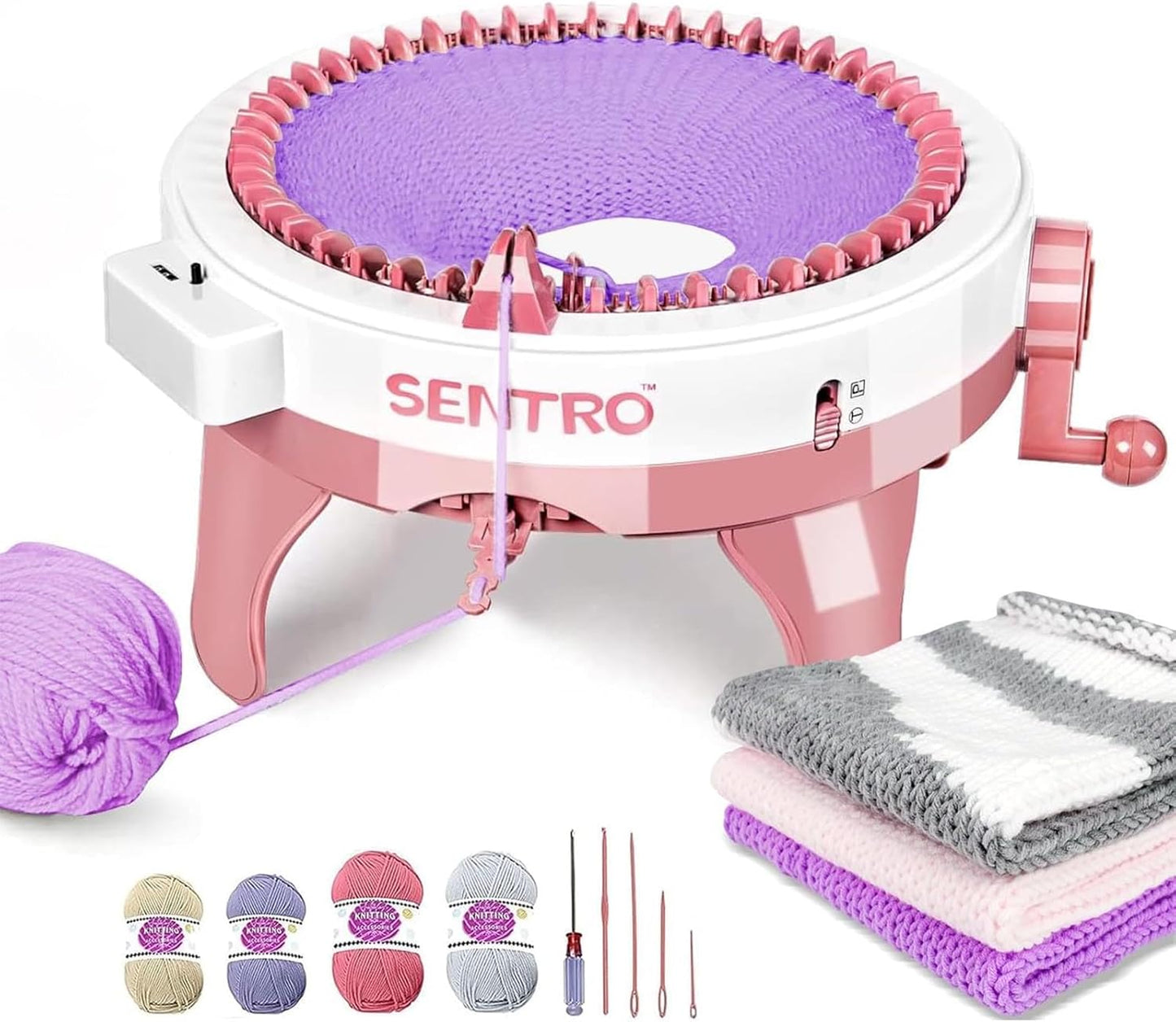 BUAOB SENTRO Knitting Machine 48 Needles for Easy Crafting