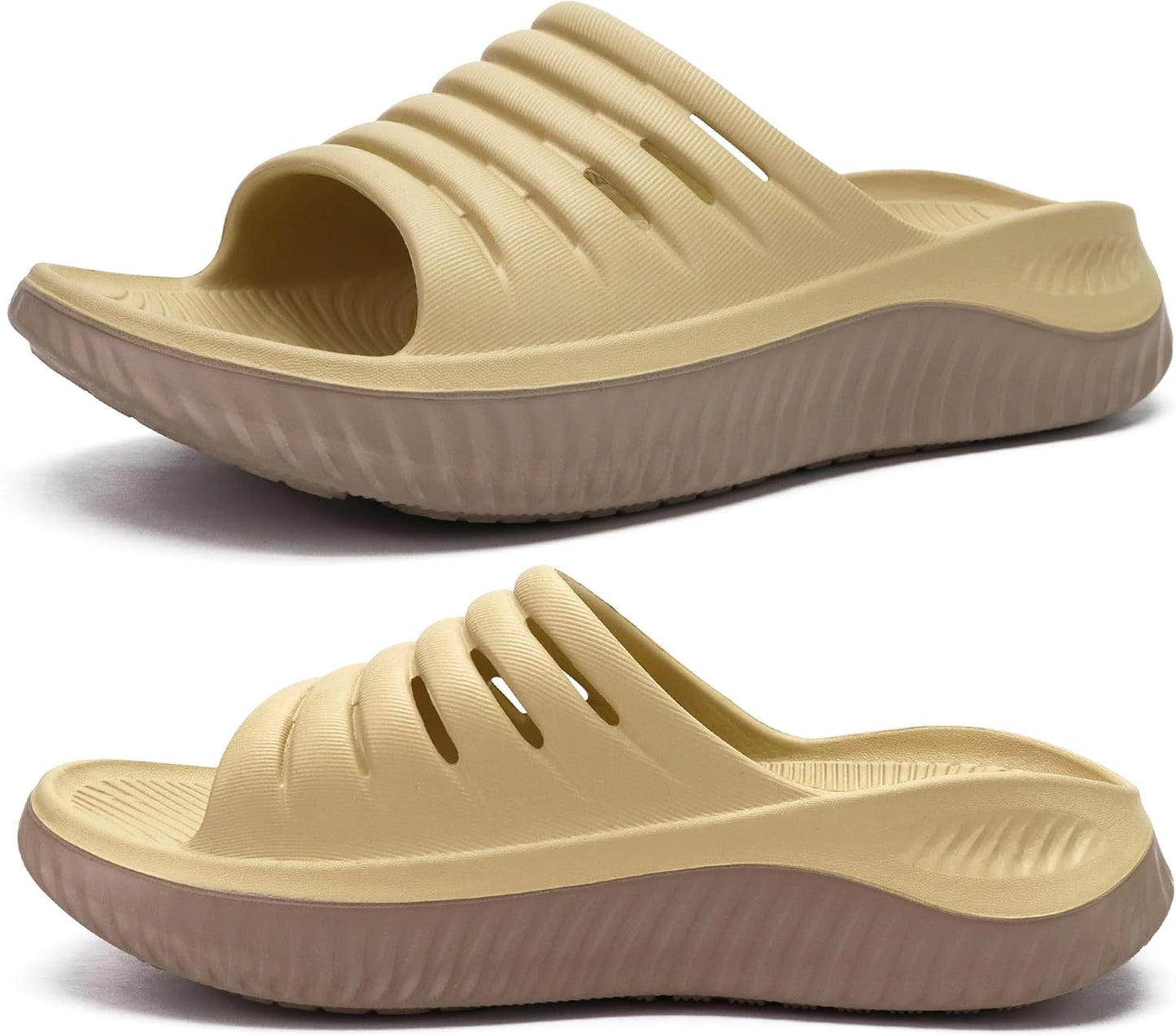KuaiLu Womens Recovery Sandals for Plantar Fasciitis Support