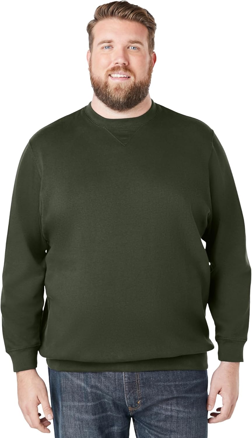 KingSize Men's Big & Tall Fleece Crewneck Sweatshirt Review