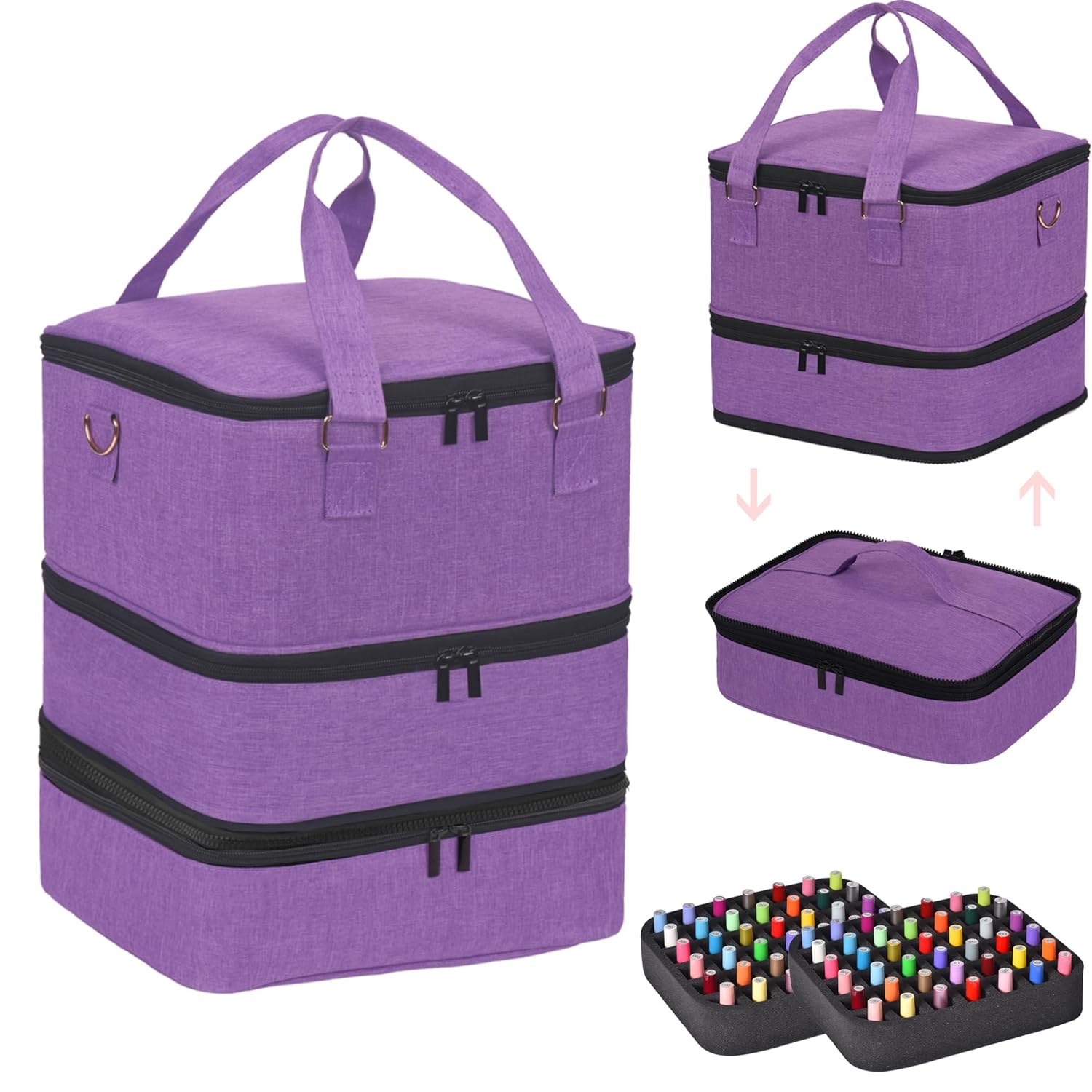 Large Nail Polish Organizer Case for 84+ Bottles and Lamp