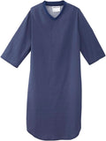 Silverts Mens Adaptive Nightgown - Open Back Cotton Flannel