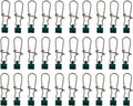 30PCS Stainless Steel Enhanced Pin Connectors 58mm - Snap-On Fishing