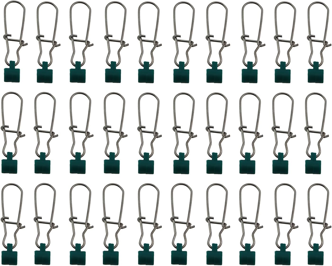 Guifeng 30PCS Enhanced Stainless Steel Fishing Connectors