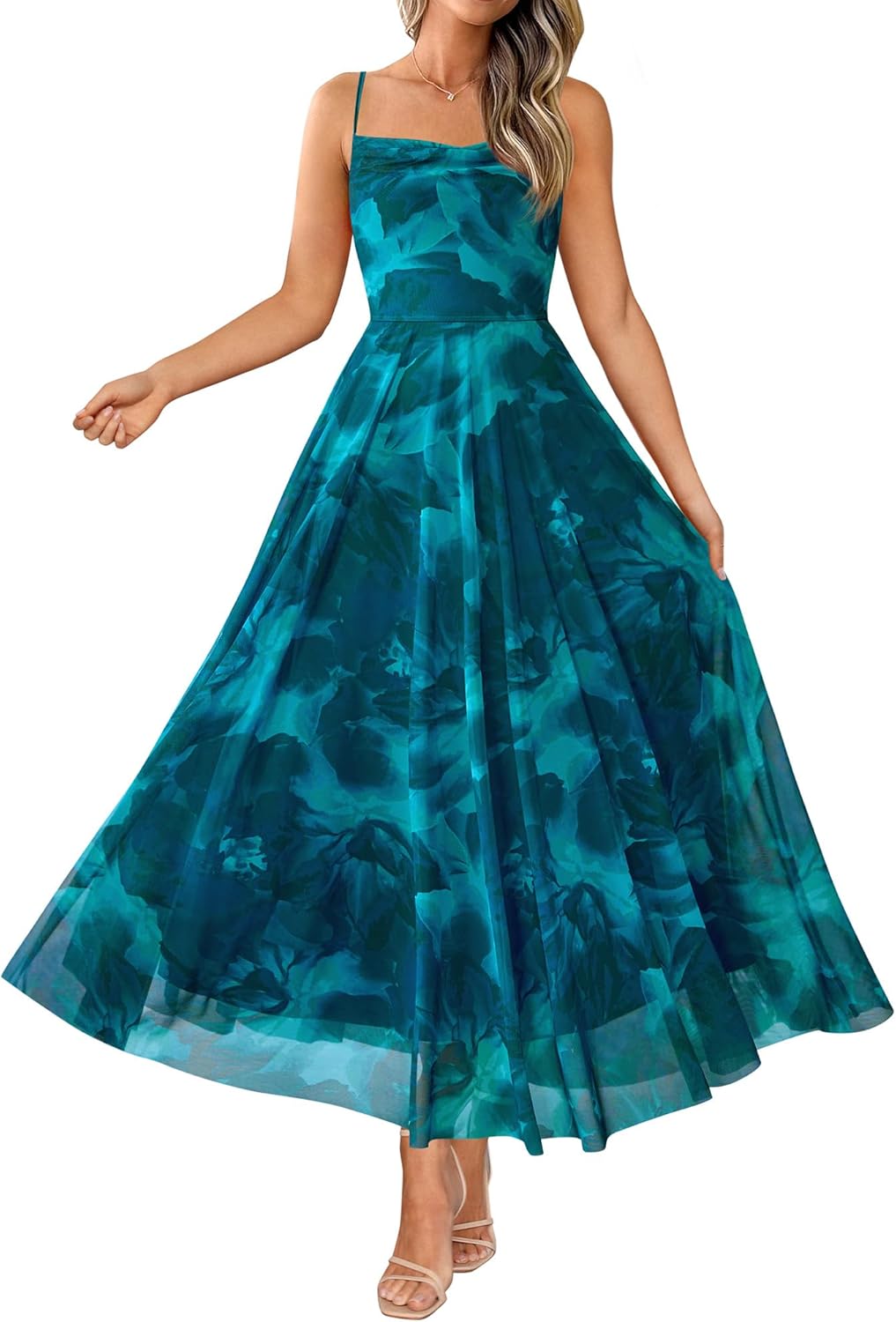 Elegant Floral Maxi Dress for Women - Perfect Summer Party Wear