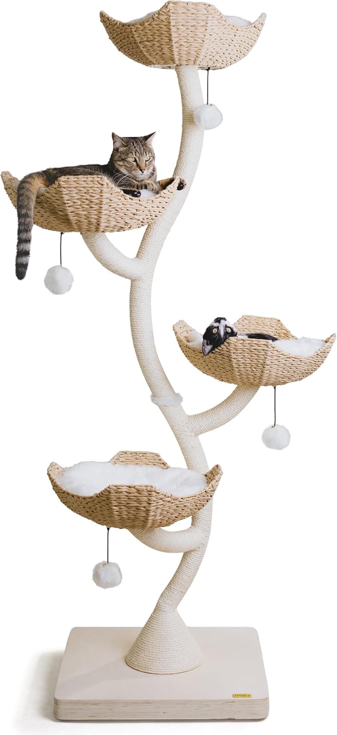 73 in Tall Modern Cat Tree for Large Cats by Mau Lifestyle