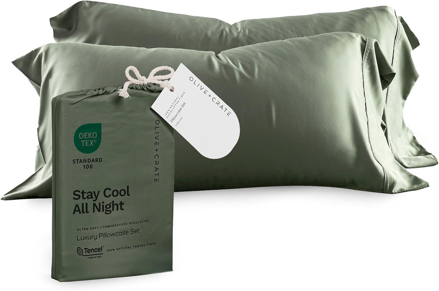 Tencel Eucalyptus Pillowcases for Hot Sleepers - Luxurious Comfort