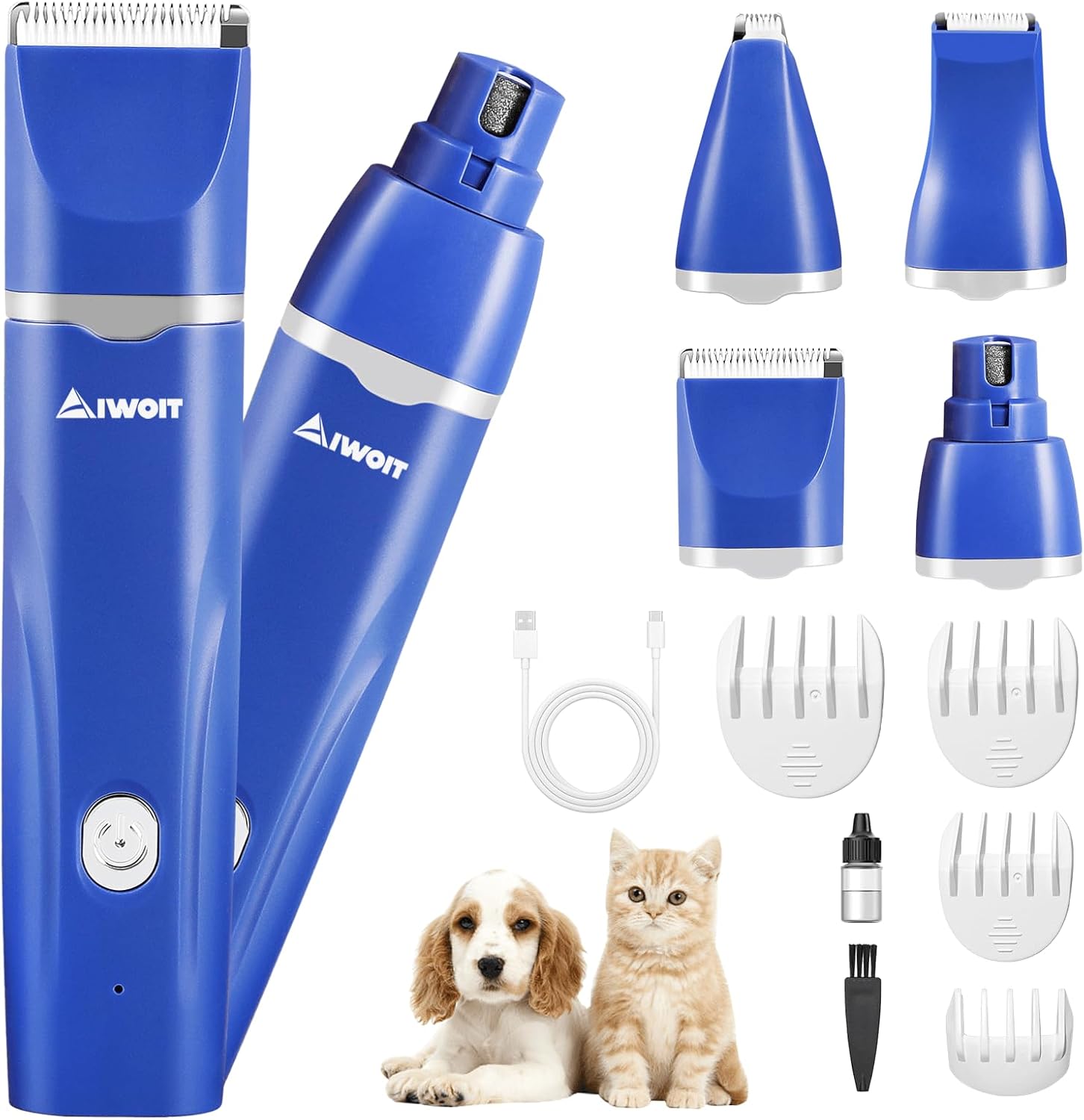 4-in-1 Rechargeable Pet Grooming Kit - Quiet & Efficient