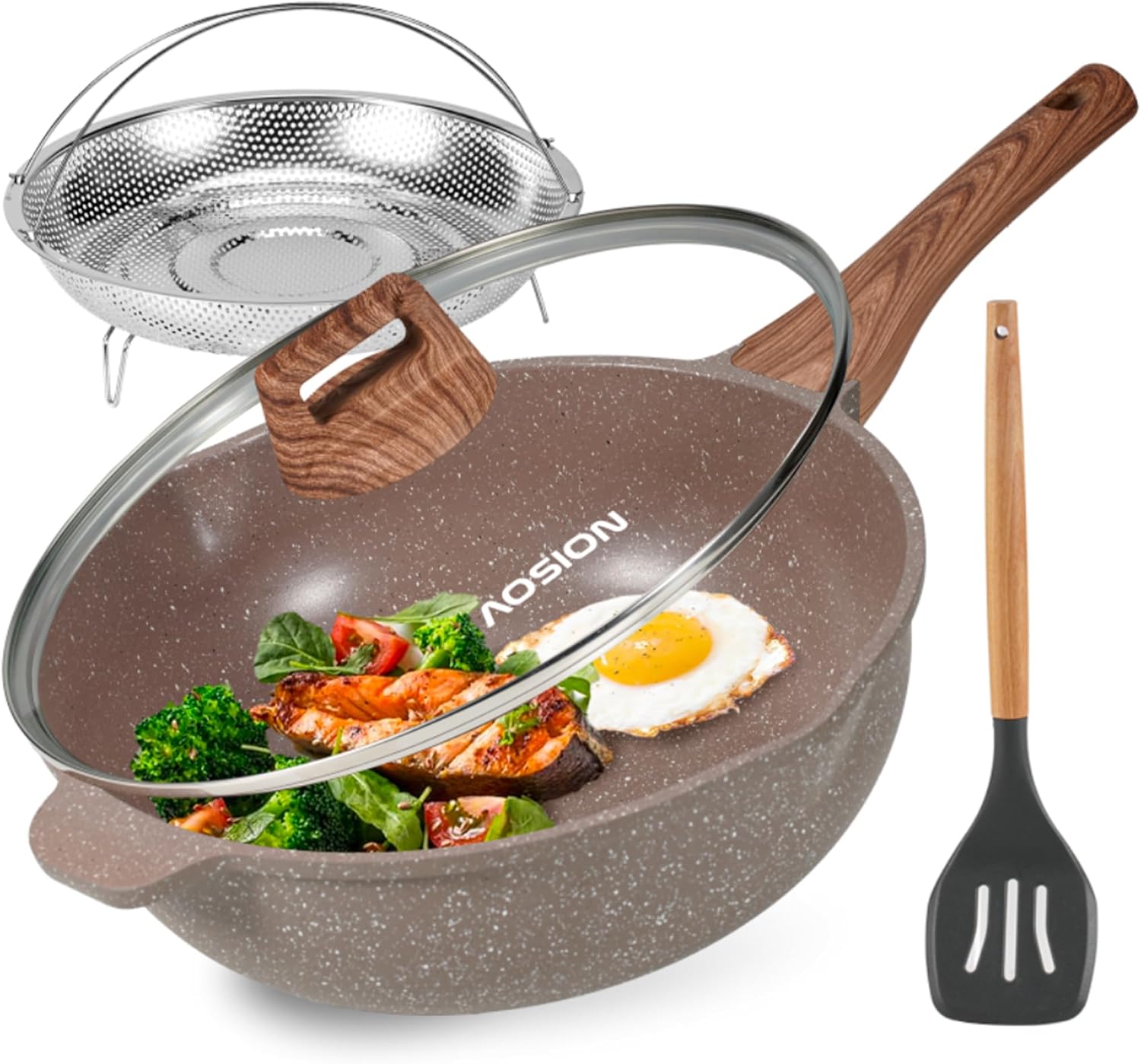 AOSION 11 Inch Nonstick Ceramic Deep Frying Pan Skillet Review