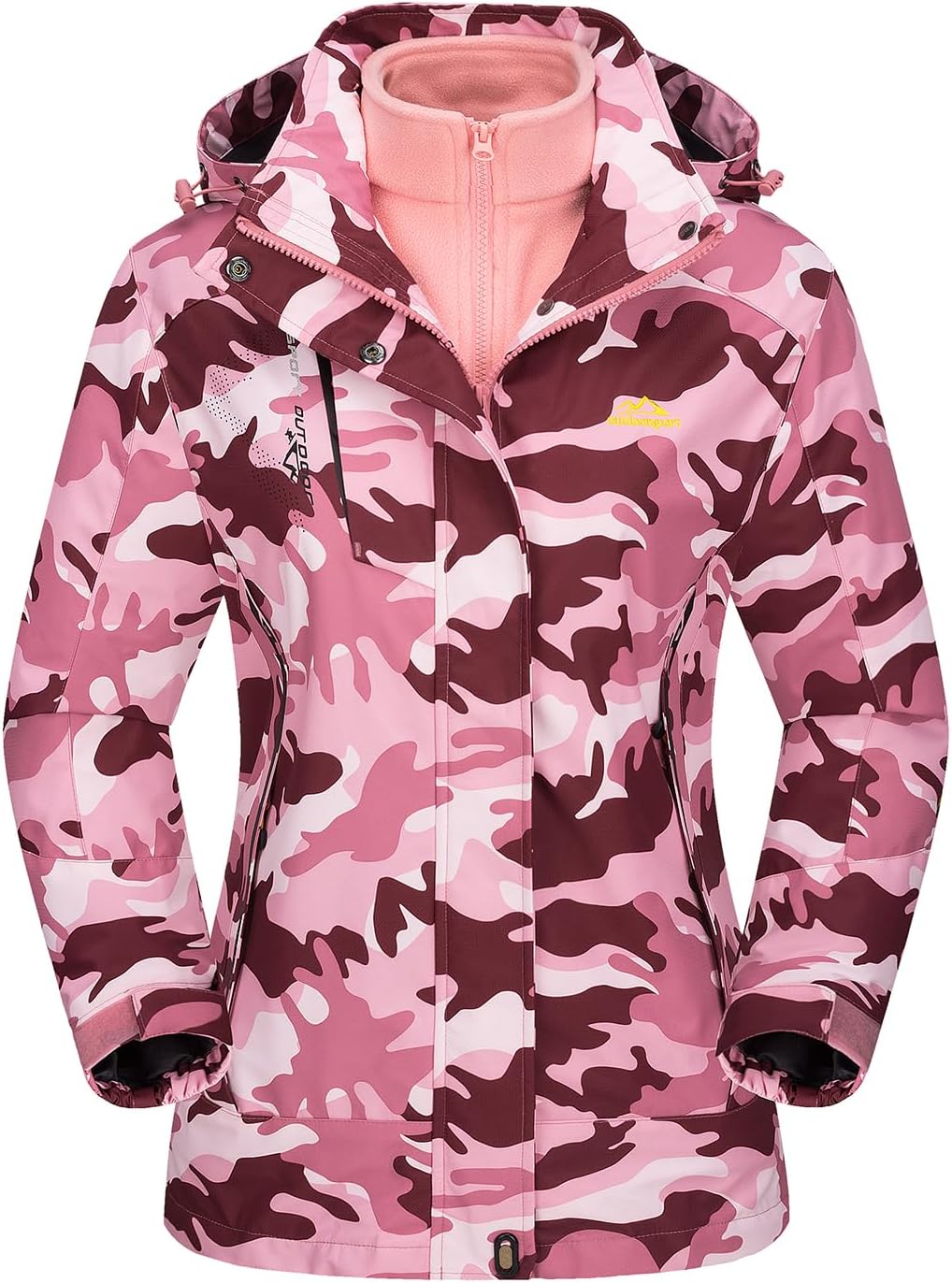 MAGCOMSEN Women's 3-in-1 Winter Coats for Cold Weather Activities