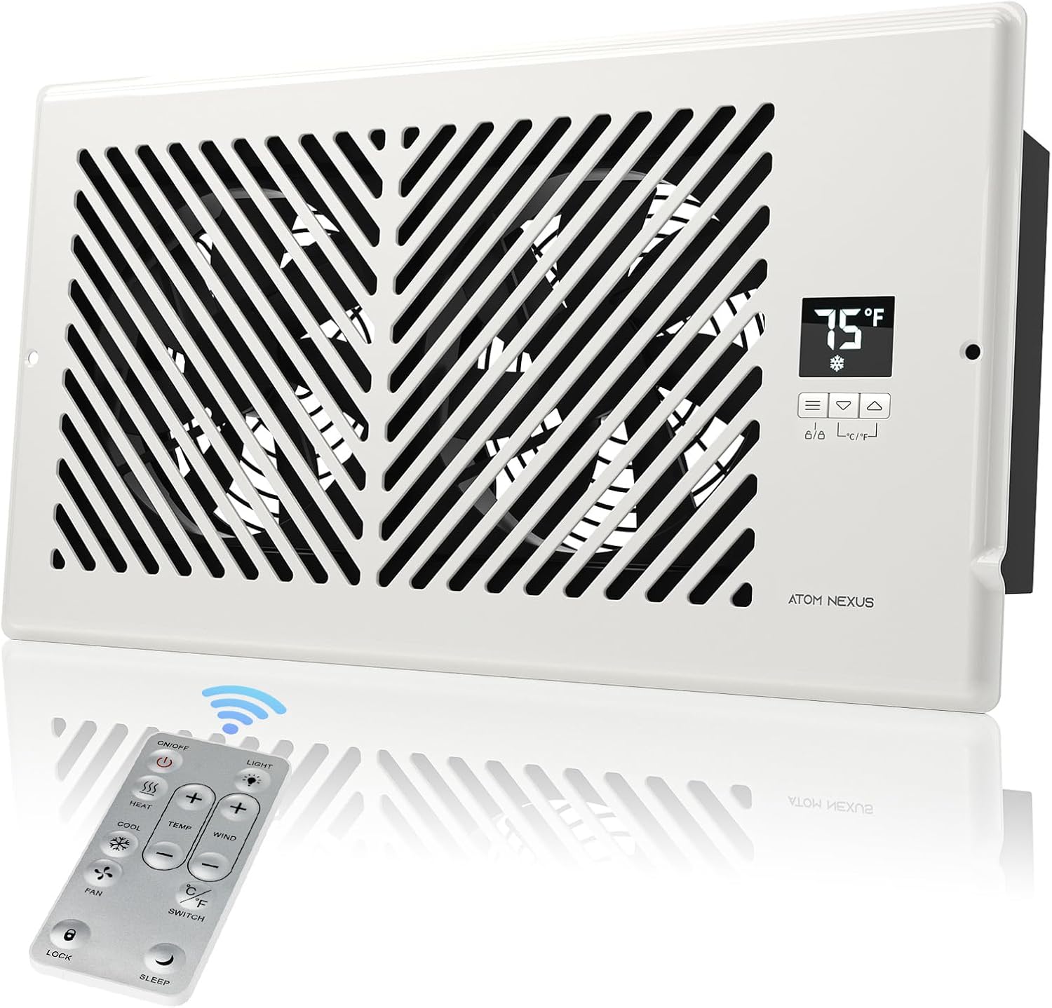 Register Booster Fan for 6x12 Vents with Smart Control Features