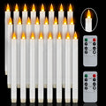 Flameless Taper Candles with Remote for Home Decor and Events