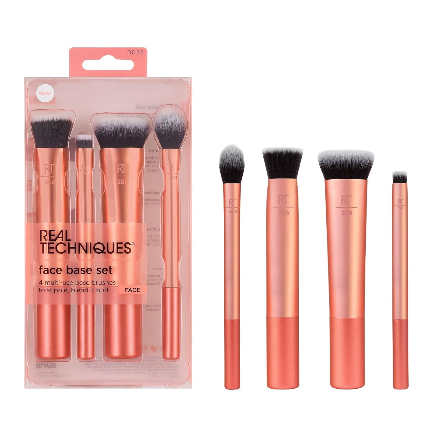 Real Techniques Face Makeup Brush Set: Blend, Buff, Sculpt