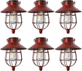 YAKii Solar Lanterns 6 Pack Waterproof Outdoor Metal Lights