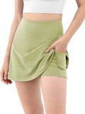 Women's Athletic Tennis Skort with Built-in Shorts - Comfortable