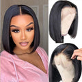 Bob Wig Human Hair 13x4 Lace Front Bob Wig - Natural Short Style