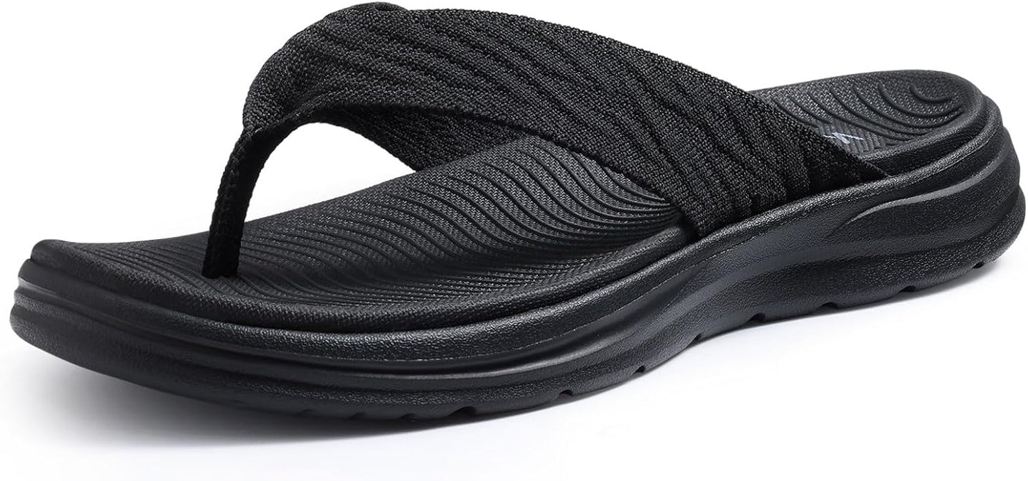 KIDMI Women's Sport Flip Flops for Comfortable Summer Walking