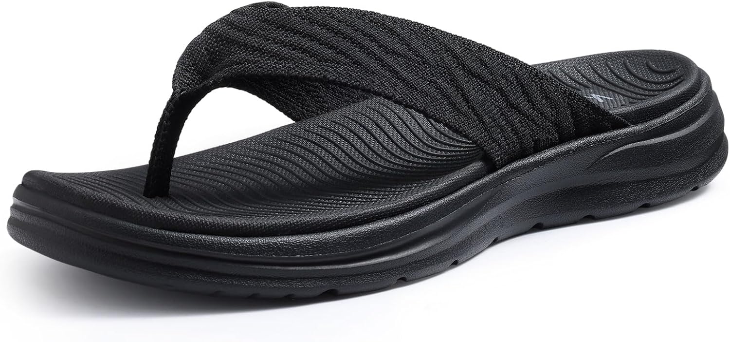 KIDMI Women's Sport Flip Flops for Comfortable Summer Walking