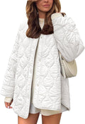 Flygo Women's Oversized Quilted Lightweight Jacket - Cozy Layering it