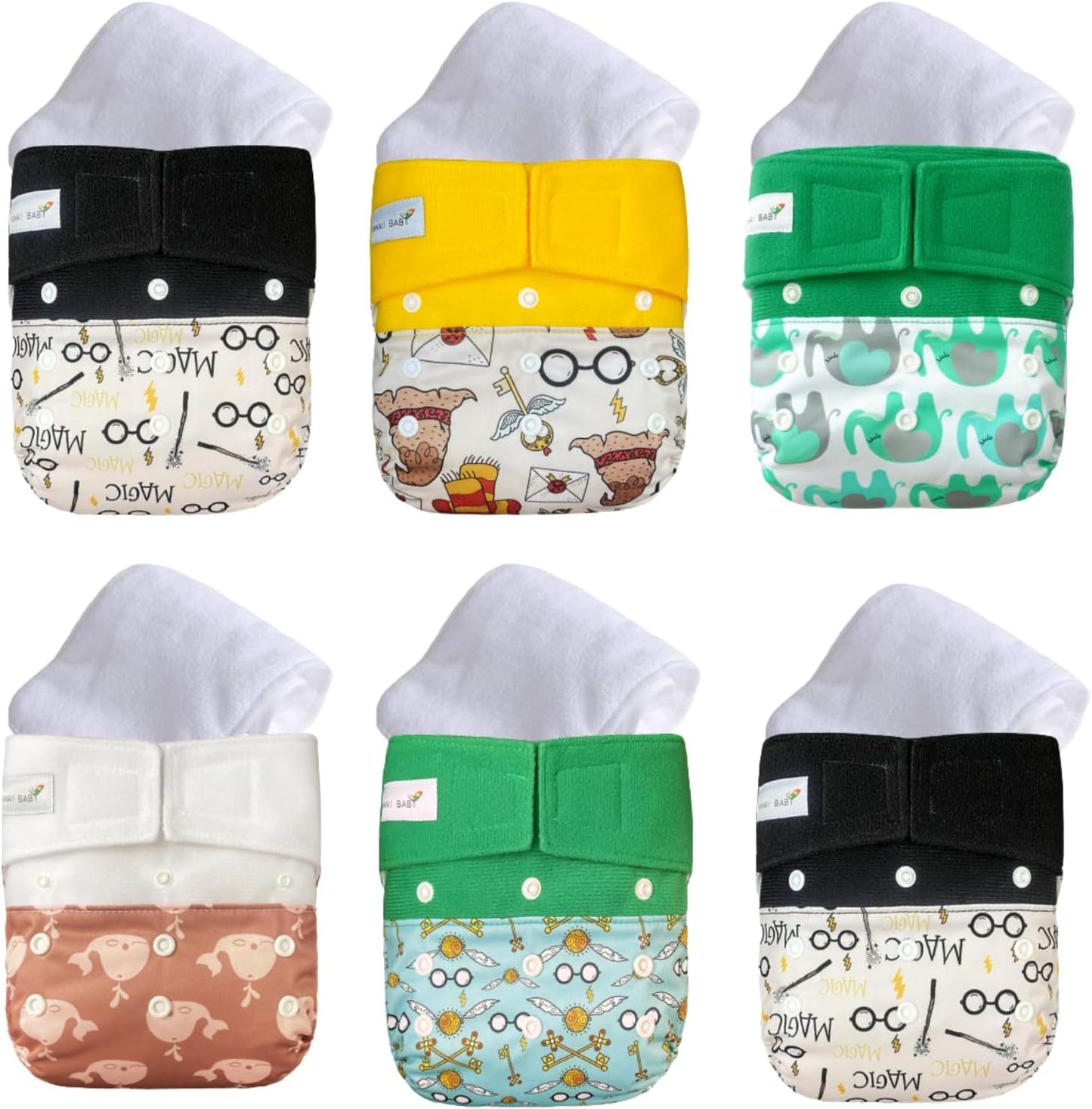 Stay-Dry Reusable Cloth Diapers Set - KaWaii Baby