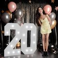 Marquee Numbers Large 20th-Birthday Decorations - 3ft Light Up Number