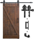 SMARTSTANDARD 6ft Heavy Duty Sliding Barn Door Hardware Kit - Matte