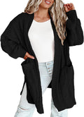 Eytino Plus Size Cardigan for Women Open Front Long Sleeve - Cozy Fit