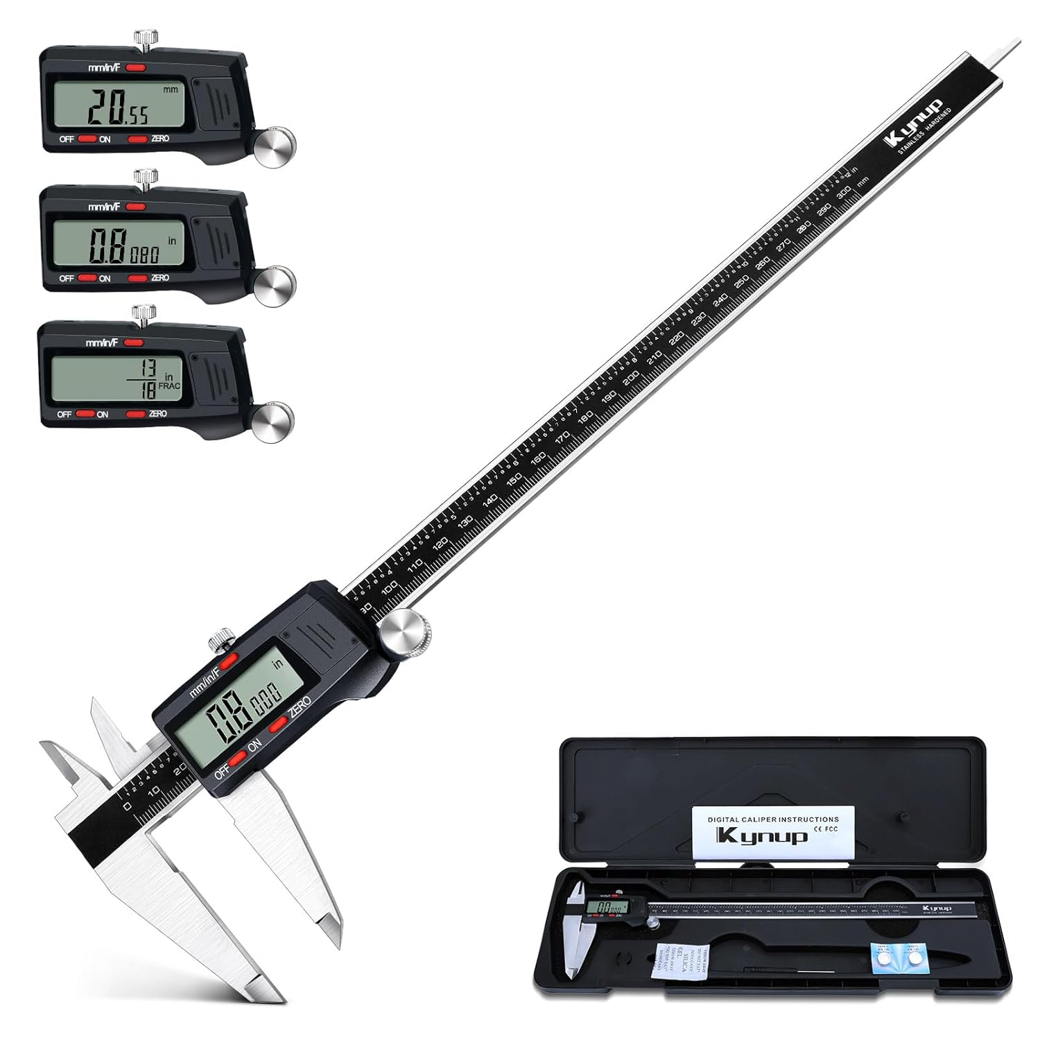 Kynup 12Inch Digital Caliper Tool for Precision Measurements