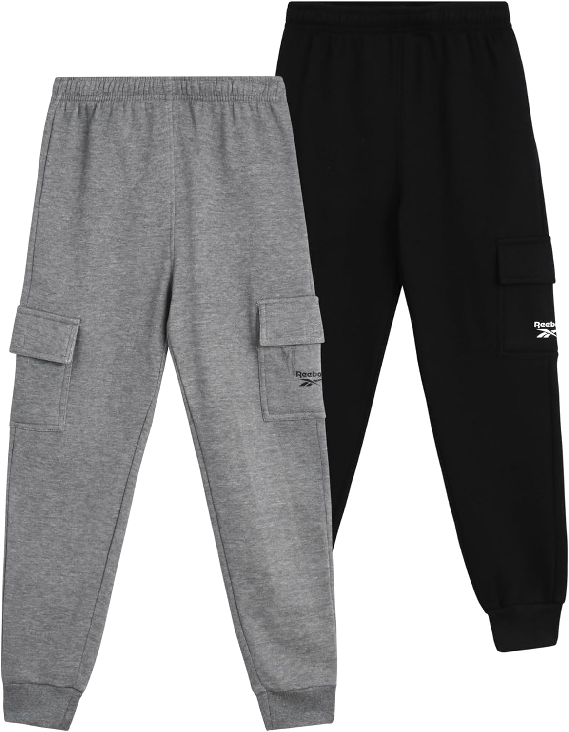 Reebok Boys' Jogger Pants - Cozy Athletic Sweatpants 2 Pack