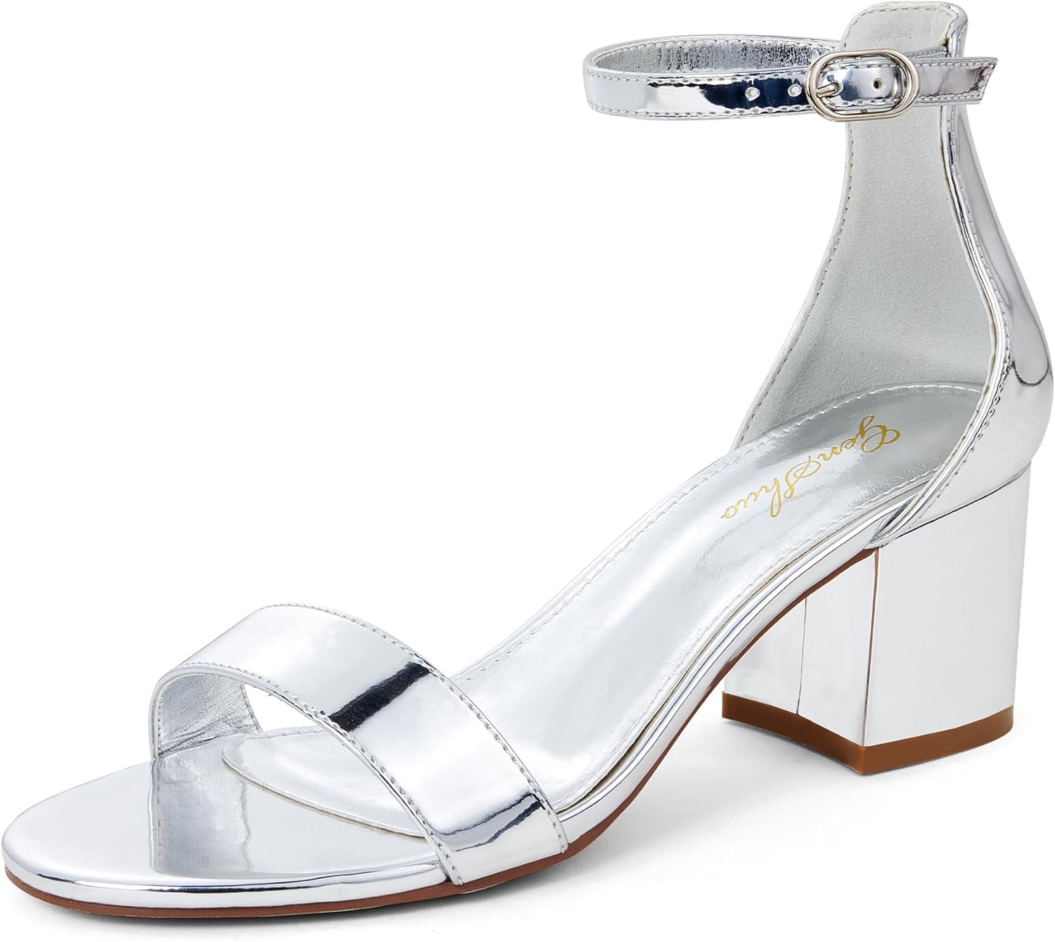 GENSHUO Women's Low Kitten Heel Sandals for Any Occasion