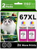 Compatible 67XL Ink Cartridge Color 2-Pack - Reliable Replacement