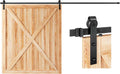 Sliding Barn Door Hardware Track Kit 12 ft - Smooth, Quiet Slide