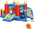 BOUNTECH Inflatable Bounce House Soccer Goal Themed - AllSeason Fun