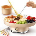 Chocolate Fondue Pot Set for Perfect Date Night and Family Fun