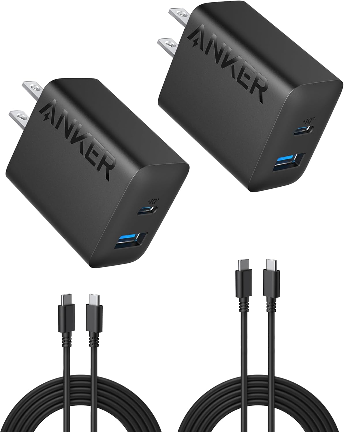 Anker 20W Fast Charger 2-Pack - Rapid Charging for iPhone & iPad