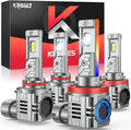 Krieges H11 H9 H8 9005 HB3 Bulb Combo - 6500K Super Bright
