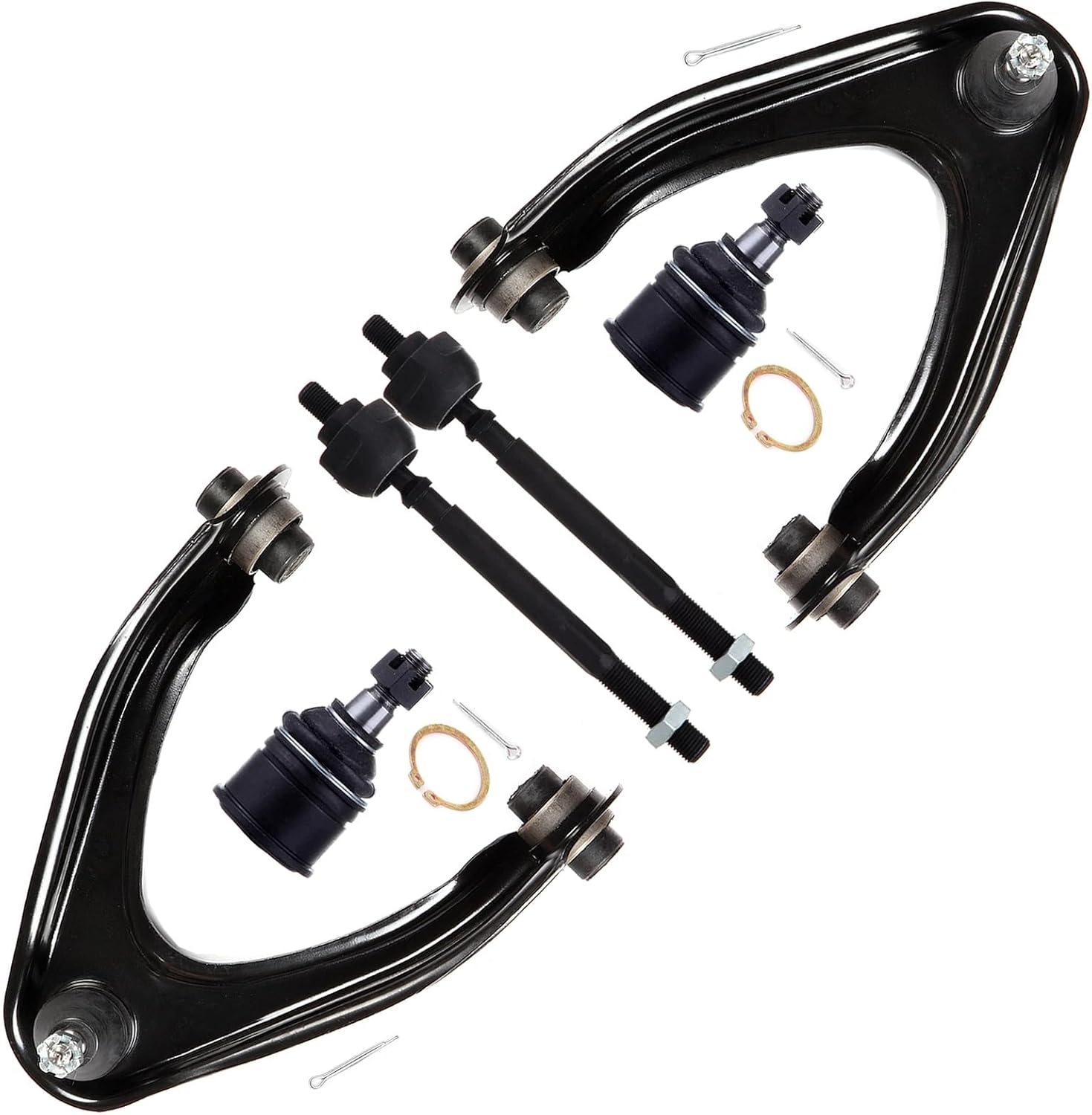 6pc Front Upper Control Arm Tie Rod End Set for Honda CR-V