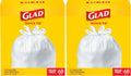 Glad Tall Kitchen Quick-Tie Trash Bags 13 Gallon - Strong, Easy Tie