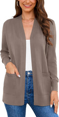 Women's 2025 Long Sleeve Cardigan Sweater - Soft Knit with Cozy