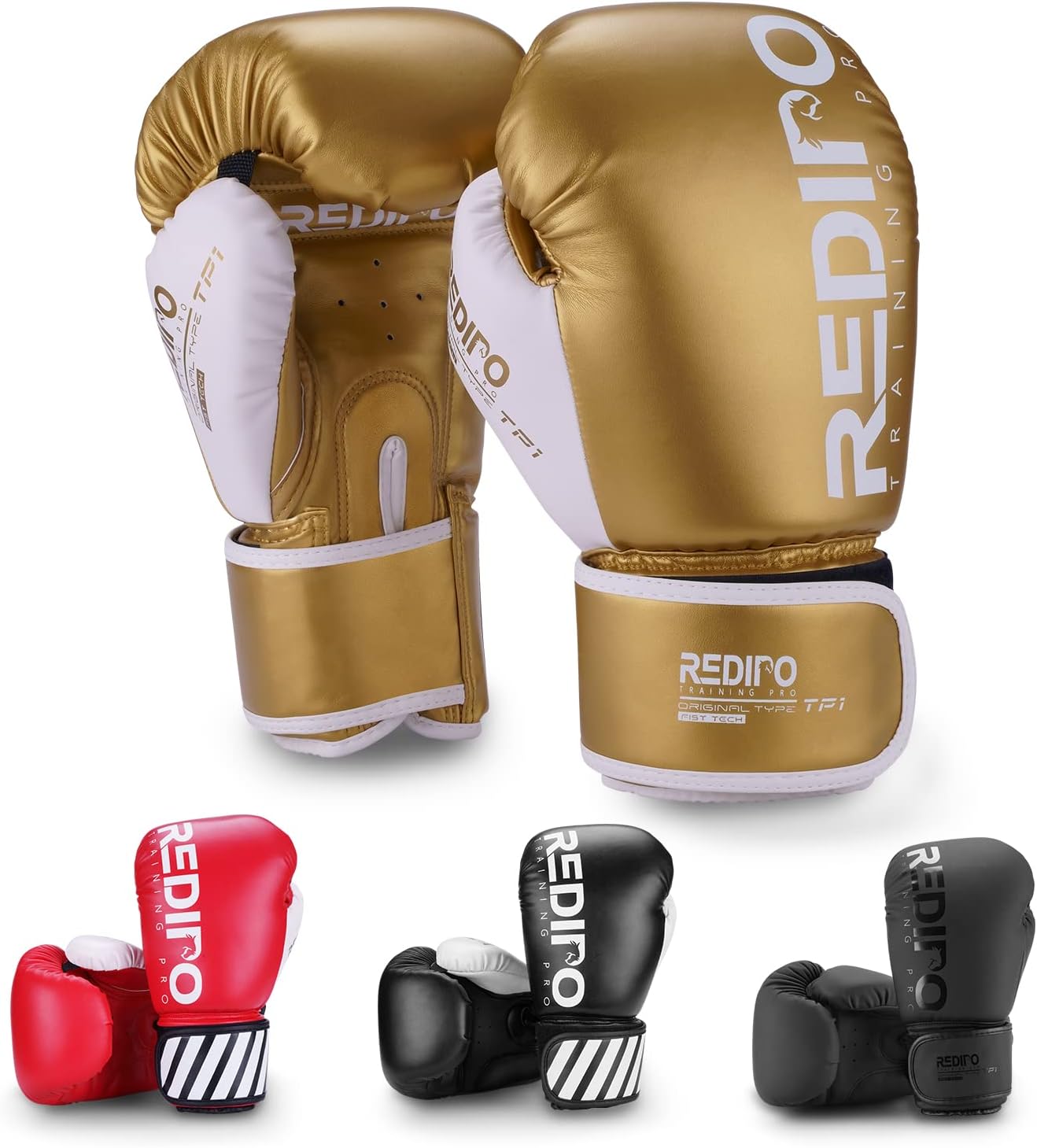 Premium Leather Boxing Gloves for Pro Training - Redipo