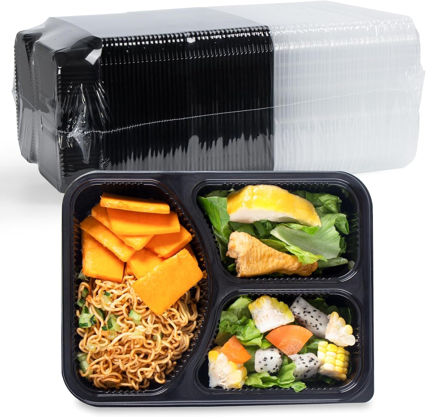 YANGRUI Food Containers 40 Pack 38 oz Leak Proof Meal Prep