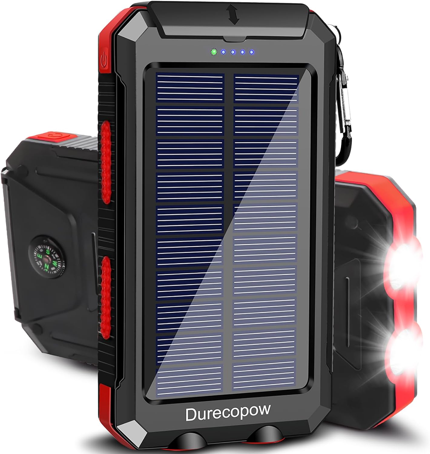 Durecopow 20000mAh Solar Charger Power Bank - Waterproof & Portable Power Solution