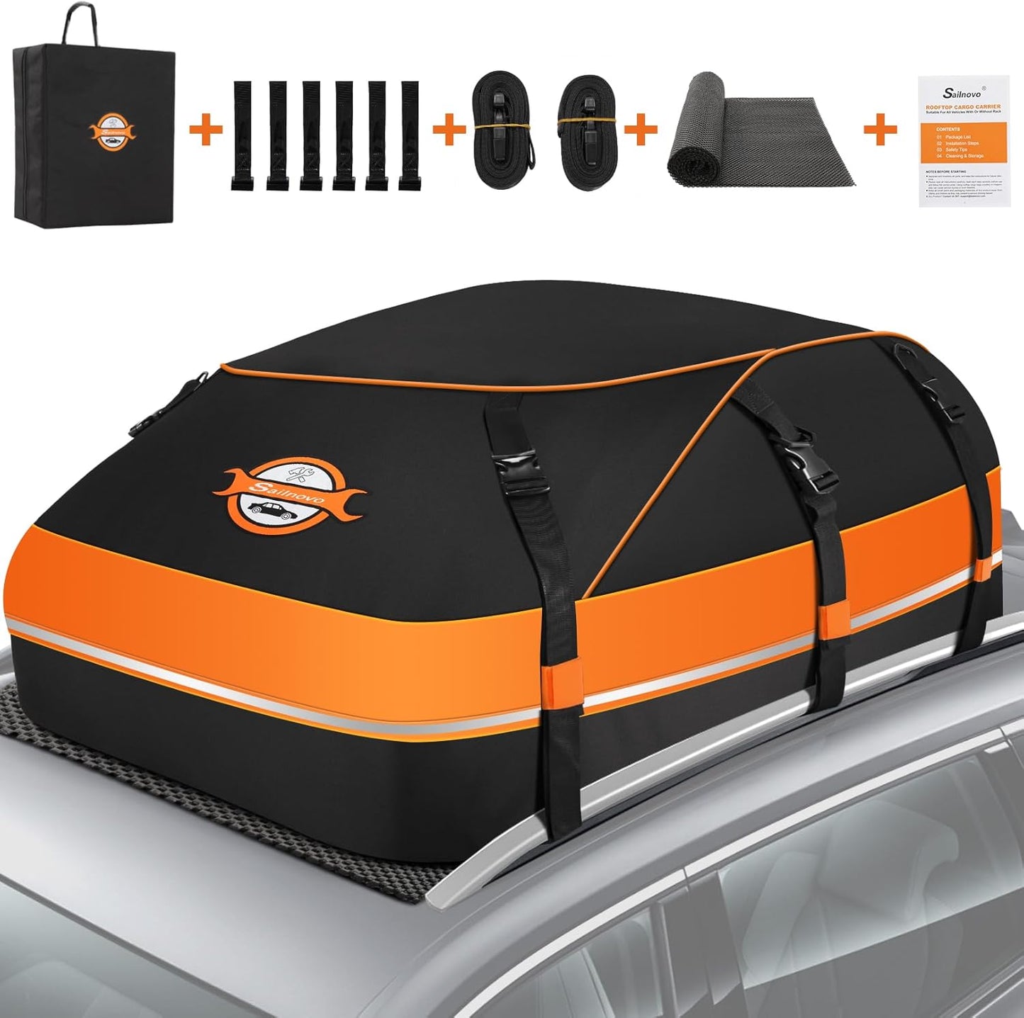 Sailnovo Rooftop Cargo Carrier - Waterproof 20 Cubic Feet Bag